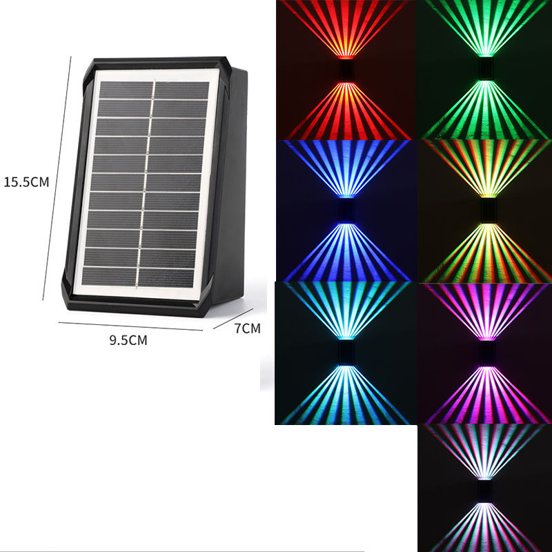 ⌛ Outdoor Waterproof 4 LED Solar Wall Decorative Spotlight