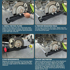 🔥Garage Essential: Anti-Slip Wheel Alignment Plate - Premium Stainless Steel