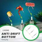 🔥3 Hooks Anti Drift Bottom Fishing Rig