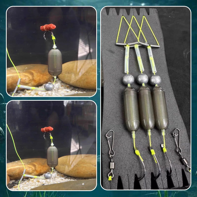 🔥3 Hooks Anti Drift Bottom Fishing Rig