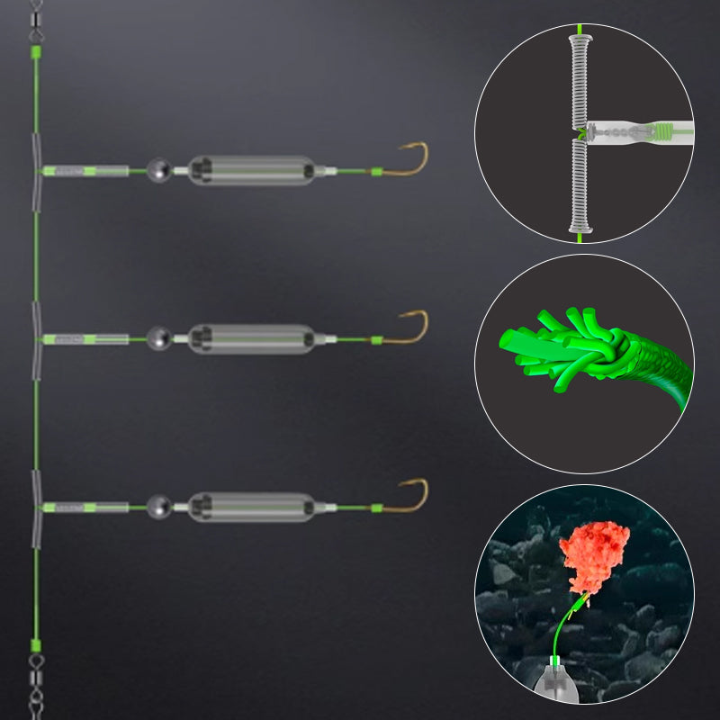 🔥3 Hooks Anti Drift Bottom Fishing Rig