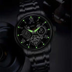 🔥Men's Waterproof Roman Skeleton Automatic Mechanical Watch