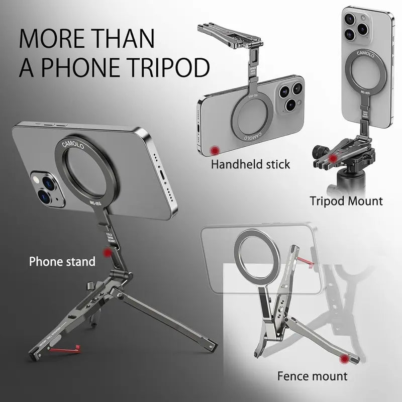 Multifunctional Magnetic Phone Tripod Stand