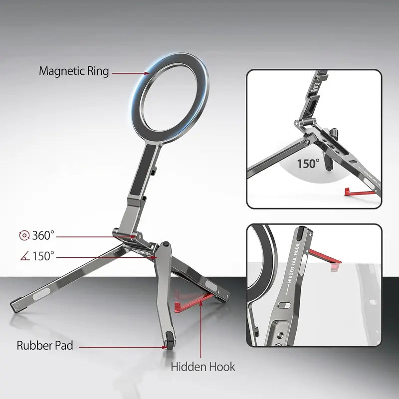 Multifunctional Magnetic Phone Tripod Stand