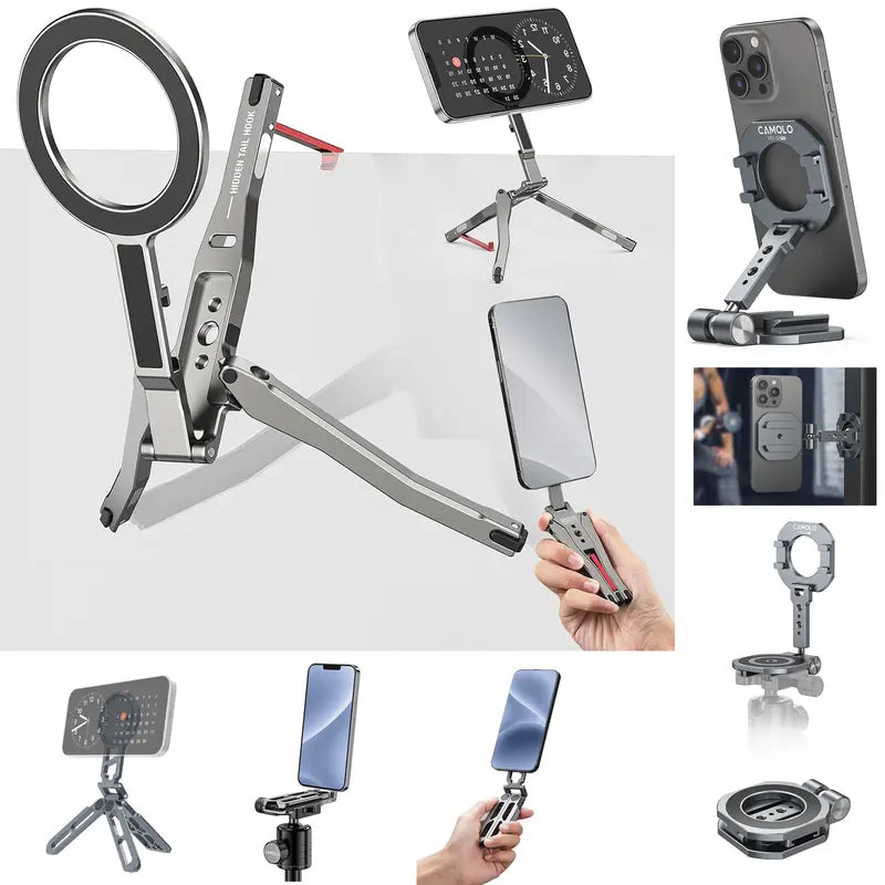 Multifunctional Magnetic Phone Tripod Stand