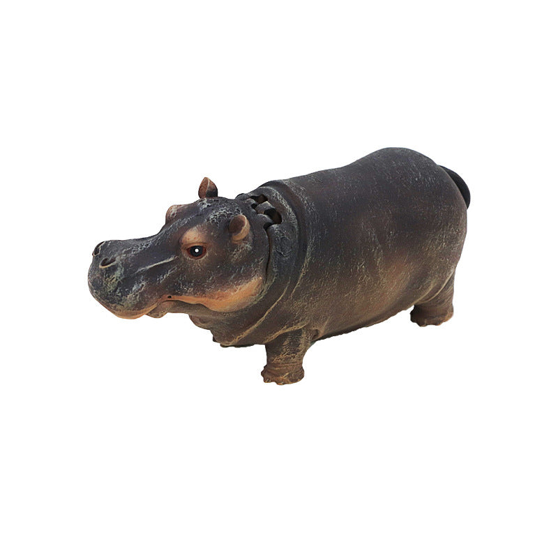 Fish Tank Hippo Bubble Decoration