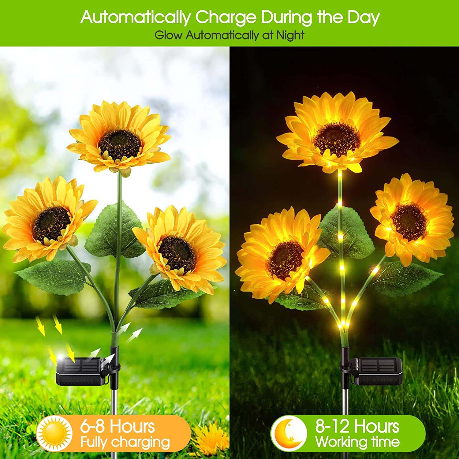 Sunflower Solar Garden Stake Led Lights🌻