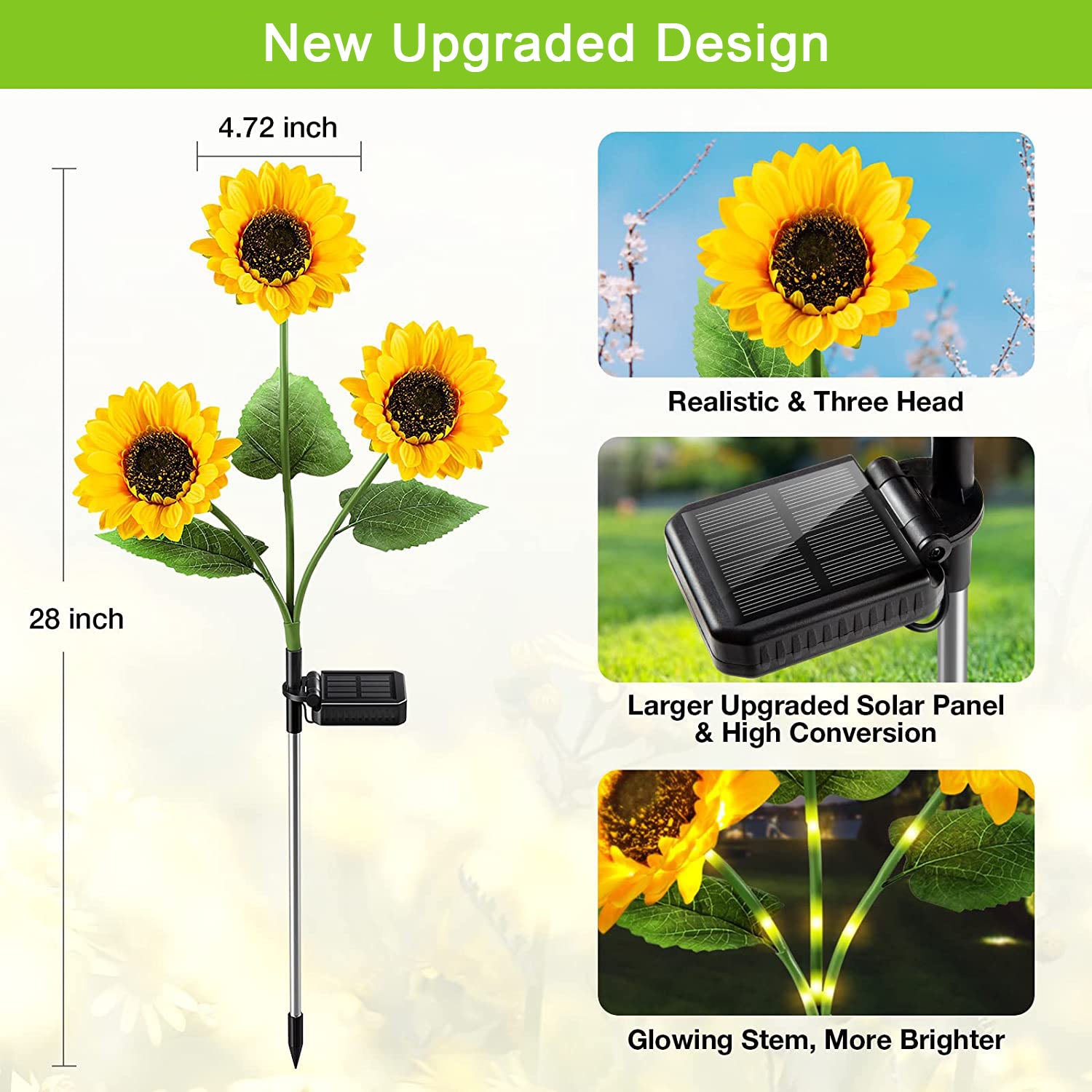 Sunflower Solar Garden Stake Led Lights🌻