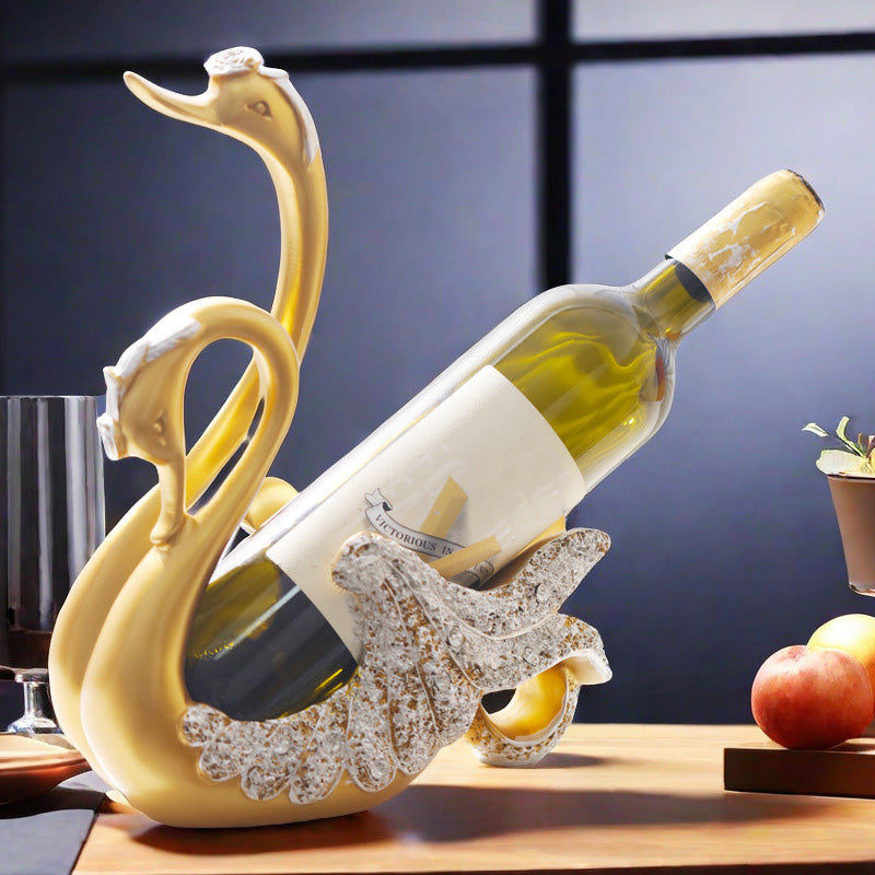 🔥Hot Sale🔥Swan Wine Bottle Holder Rack