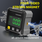 📐4-Side Magnetic Digital Angle Gauge with Laser