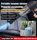🔥Blow, Vacuum and Inflate all-in-one Cordless Vacuum Cleaner for Home and Car