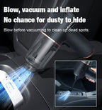 🔥Blow, Vacuum and Inflate all-in-one Cordless Vacuum Cleaner for Home and Car