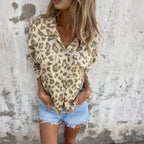 Women's Soft Casual Leopard Print Shirt