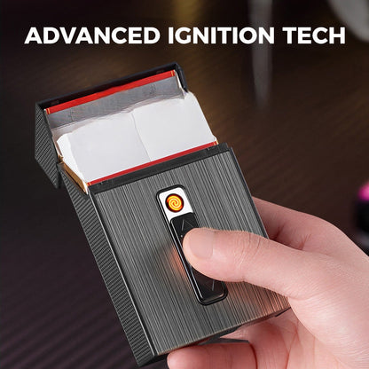 🚬🔥2025 Hot Sale 🔥Cigarette Case with Lighter