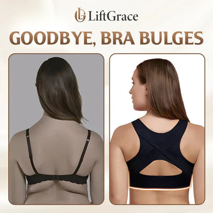 ⚡Front Closure Cross-Back Wireless Posture Bra