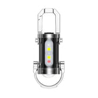 🔦💡 Keychain Flashlight – LED+COB dual light, 7 modes for every need. Ultra-light 29g – clip it on your keys or jacket. Never be caught in the dark again – safe walks, every time! 🚶✅