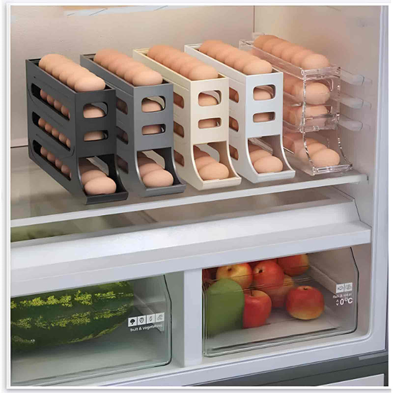 🎉 Automatic Rolling Egg Holder for Fridge 🥚
