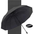 12-Rib Large Foldable Windproof Umbrella