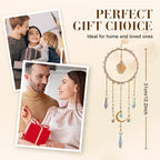 Iridescent Glass Chip Ring Wind Chime