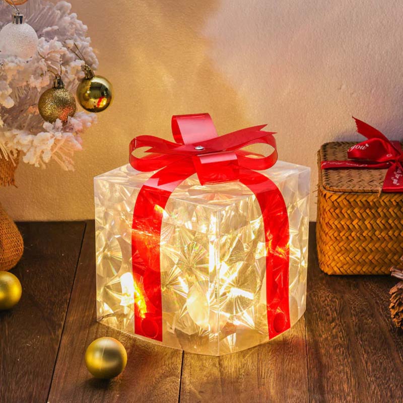 🎄Glowing Christmas Gift Box Decorations