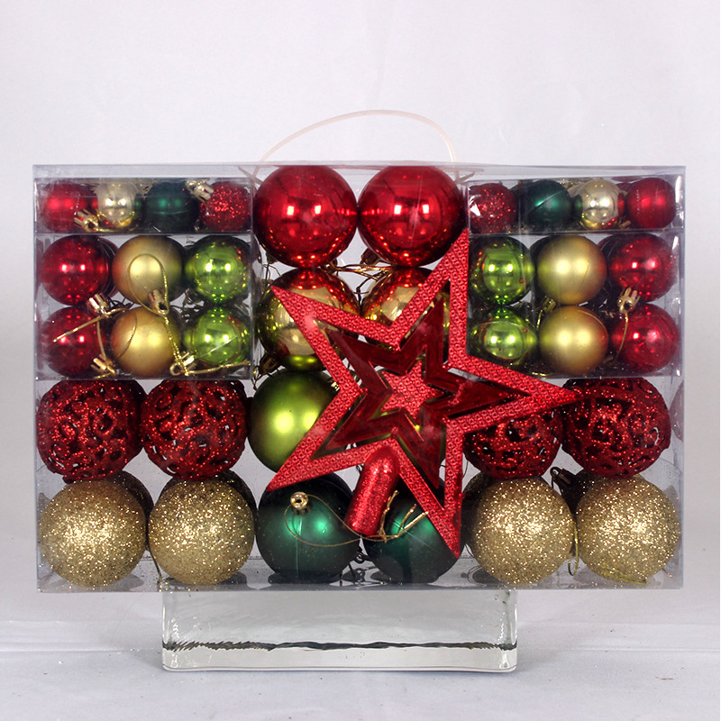101PCS Christmas Tree Baubles Ornament Set