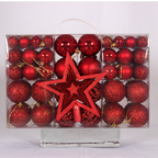 101PCS Christmas Tree Baubles Ornament Set