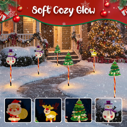🎄🎁6-Pack Solar Christmas Decorative Lights
