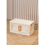 Foldable Storage Box With Lid, 1-5 layers of holders with wheels for kitchen, bedroom, bathroom, warehouse, kitchen, home storage, stackable organizer🗄️