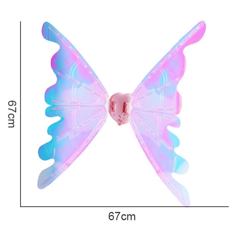 🎄Christmas Hot Sale🎁Rechargeable Electric Fairy Wings with LED Lights and Music🧚‍♀️