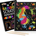 🎨BUY 1 GET 1 FREE 20PCS🎨Creative Rainbow Scratch Art Notebook
