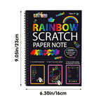 🎨BUY 1 GET 1 FREE 20PCS🎨Creative Rainbow Scratch Art Notebook
