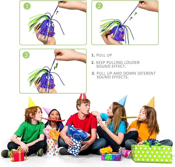 👾Hair Pulling Monster Stress Relief Toy - Stretchy Sensory Fidget Tool for Anxiety & Focus, Safe for Kids/Adults 🎯✨