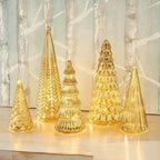 5-Piece Decorative Lighted Resin Trees Set🎄✨