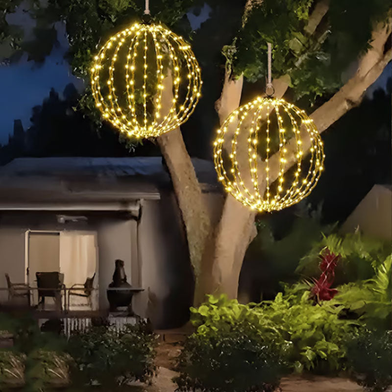 💡✨Hanging LED Sphere Light – 360° soft glow, collapsible & weatherproof. Perfect for patio, garden & holiday decor! 🌟🏠
