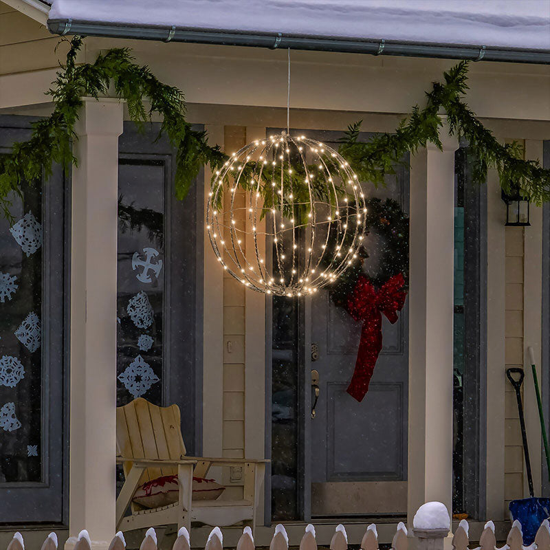 💡✨Hanging LED Sphere Light – 360° soft glow, collapsible & weatherproof. Perfect for patio, garden & holiday decor! 🌟🏠