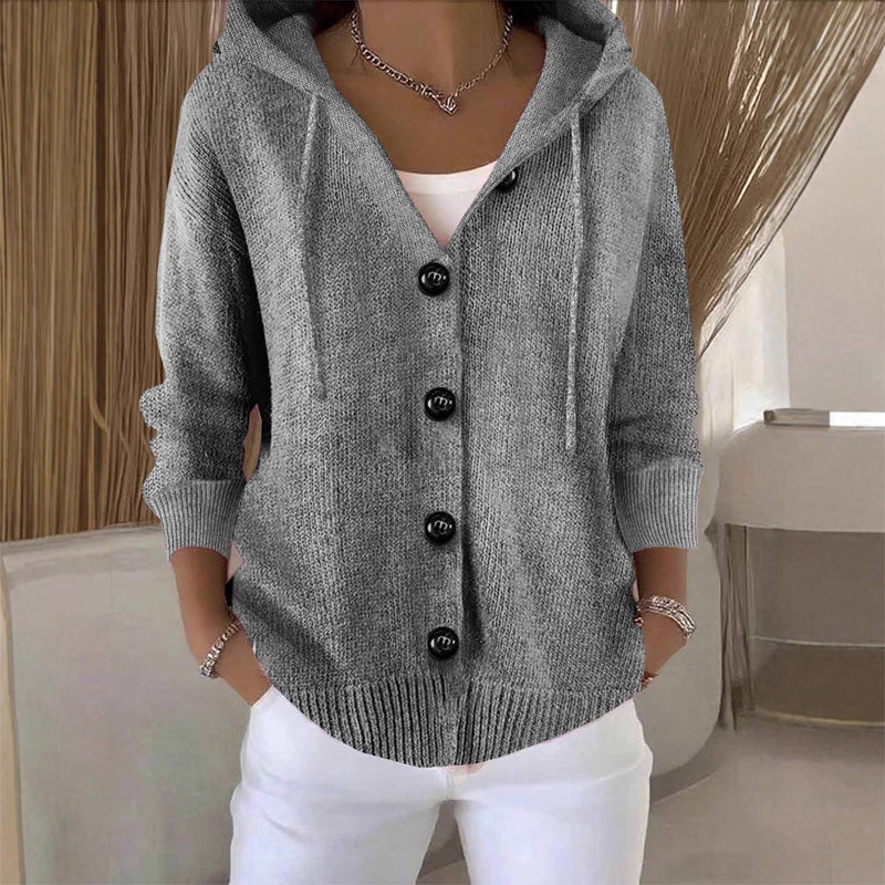💖Women’s Solid Color Long Sleeve Cardigan