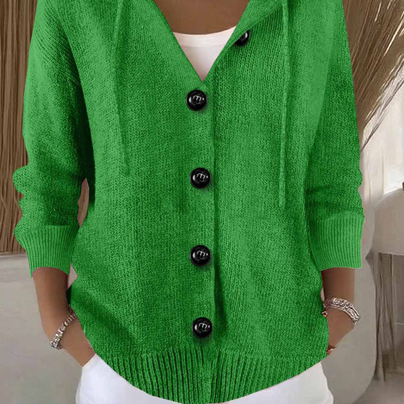 💖Women’s Solid Color Long Sleeve Cardigan