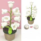 Lily Glow Crochet Lamp