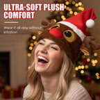 Interactive Plush Christmas Character Hat