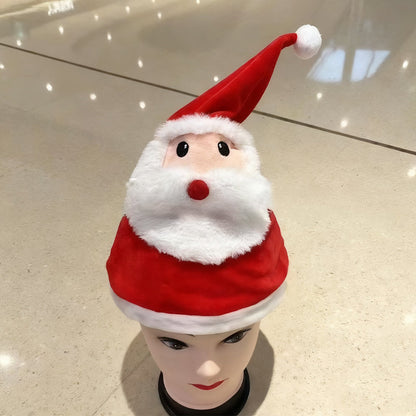Interactive Plush Christmas Character Hat