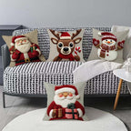 🎅Festive Christmas Character Pillow Cover 18x18