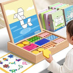 💥Wooden Magnetic Pattern Block Puzzle Set