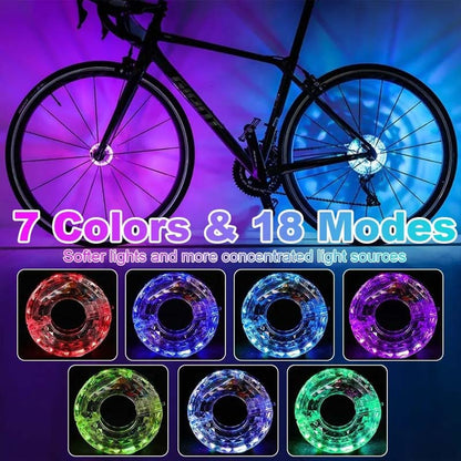 ⏳Time-Limited Special⏰LED Cycling Wheel Hub Light for Night Riding