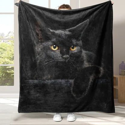 🐱Black Cat All-Season Cozy Blanket