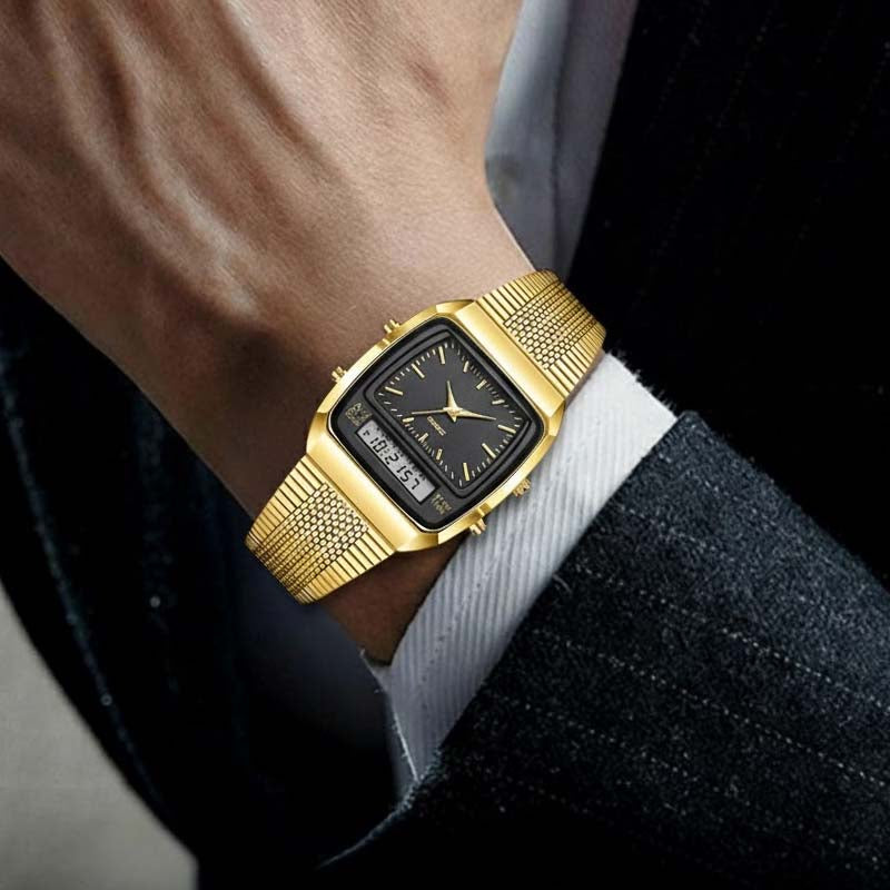 💥LIEBIG Roman Retro Dual System Multi-Function Digital Sports Watch⌚️
