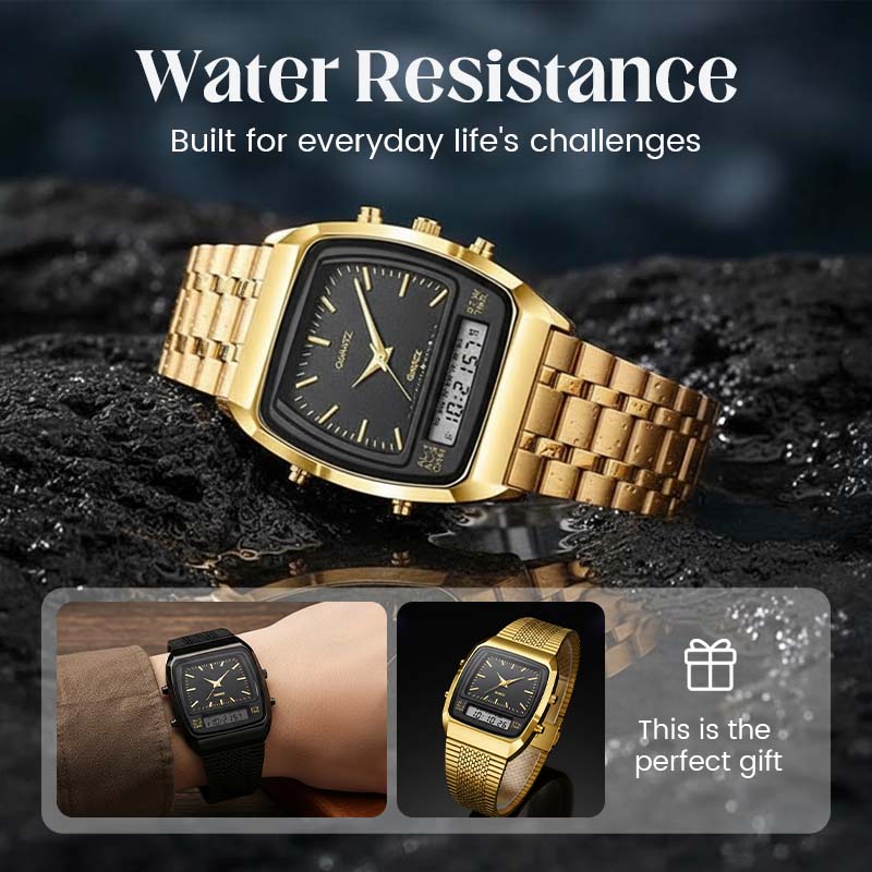 💥LIEBIG Roman Retro Dual System Multi-Function Digital Sports Watch⌚️