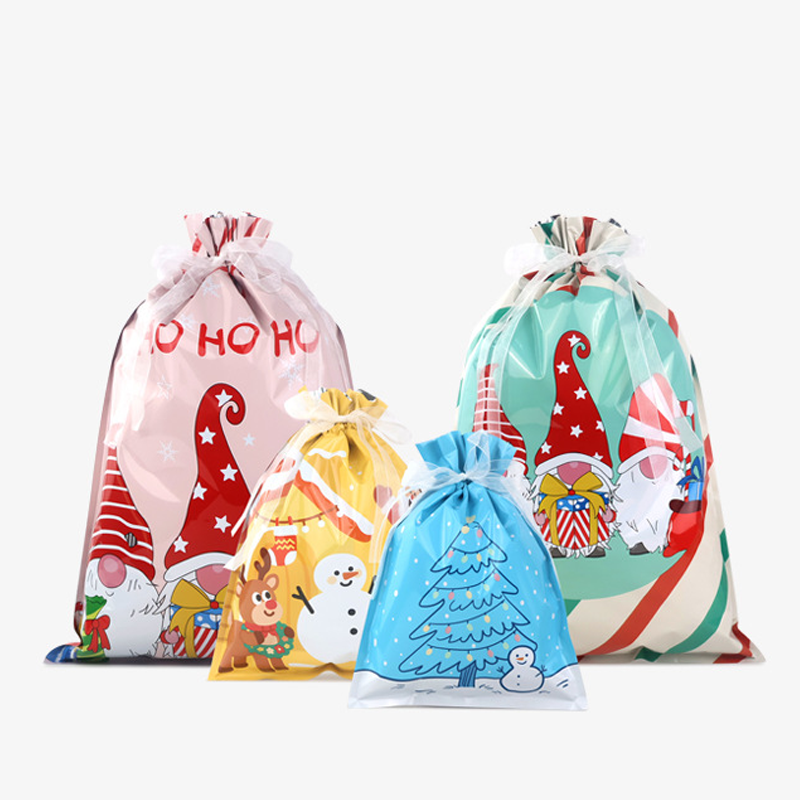Christmas Drawstring Gift Bags