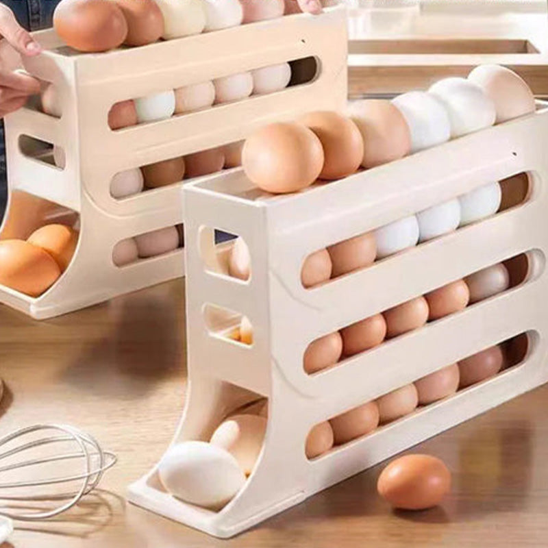 4-Tier Tilted Design Egg Storage Rack