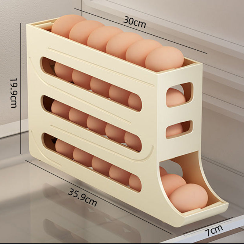 4-Tier Tilted Design Egg Storage Rack