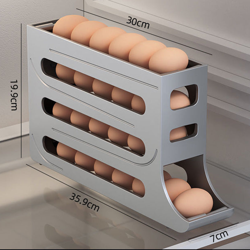4-Tier Tilted Design Egg Storage Rack